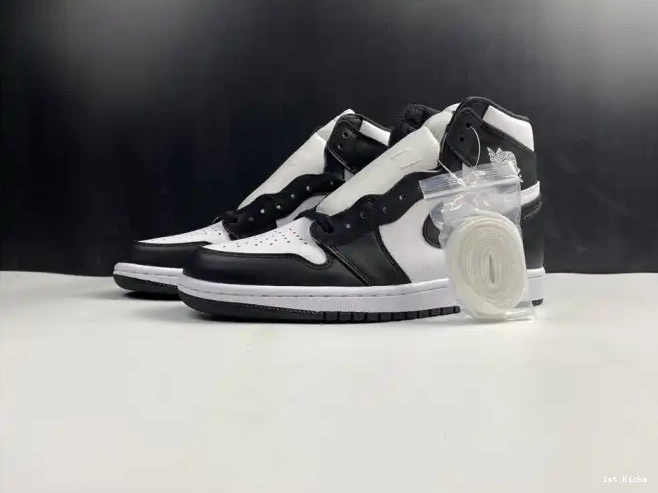 (2014) Black 555088-010 Air Retro Jordan 1 White 0602